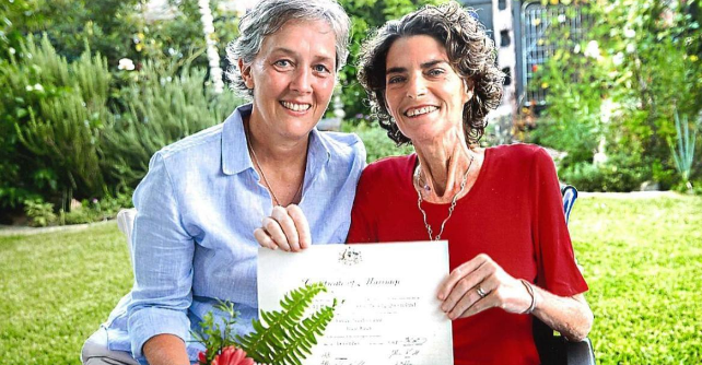 澳首宗同性婚姻：伴侣患癌症 特准提前婚期